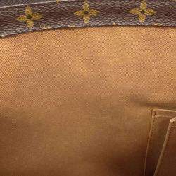 Pre Owned Louis Vuitton Brown Monogram Canvas Cabas Mezzo Tote Bag