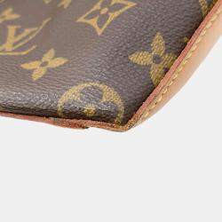 Pre Owned Louis Vuitton Brown Monogram Canvas Cabas Mezzo Tote Bag