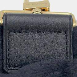 Louis Vuitton Black Calf Leather Utility Crossbody Bag