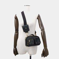 Louis Vuitton Black Calf Leather Utility Crossbody Bag