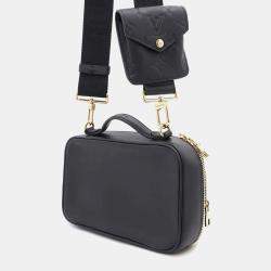 Louis Vuitton Black Calf Leather Utility Crossbody Bag