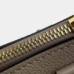 Louis Vuitton Tourterelle Monogram Empreinte Leather Speedy Bandouliere 25 Satchel Bag