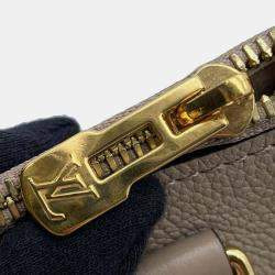 Louis Vuitton Tourterelle Monogram Empreinte Leather Speedy Bandouliere 25 Satchel Bag
