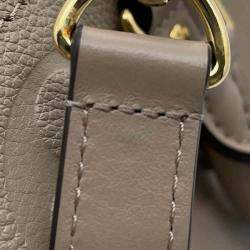 Louis Vuitton Tourterelle Monogram Empreinte Leather Speedy Bandouliere 25 Satchel Bag