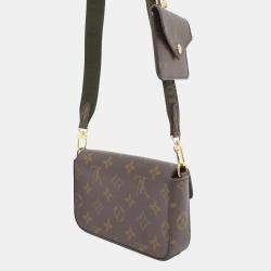 Pre Owned Louis Vuitton Green Monogram Multi Pochette Shoulder Bag