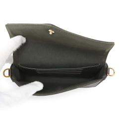 Pre Owned Louis Vuitton Green Monogram Multi Pochette Shoulder Bag