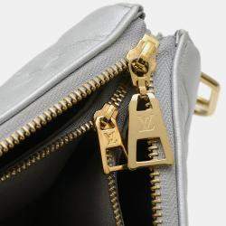 Louis Vuitton Silver Leather Monogram Coussin BB Crossbody Bag