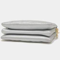 Louis Vuitton Silver Leather Monogram Coussin BB Crossbody Bag
