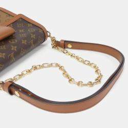 Louis Vuitton Brown Monogram Reverse Dauphine MM Shoulder Bag