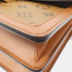Louis Vuitton Brown Monogram Reverse Dauphine MM Shoulder Bag