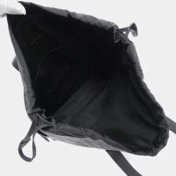 Pre Owned Louis Vuitton Black Leather Monogram Shadow Helmet Bag