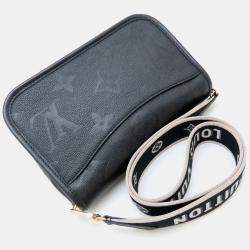 Pre Owned Louis Vuitton Noir Leather Monogram Empreinte Diane Shoulder Bag