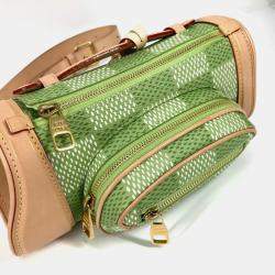 Pre Owned Louis Vuitton Green Damier Canvas Golf Mini Crossbody Bag