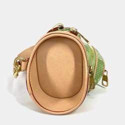 Pre Owned Louis Vuitton Green Damier Canvas Golf Mini Crossbody Bag