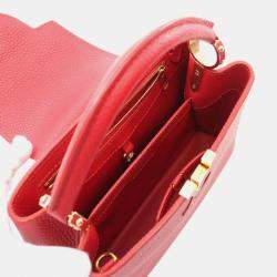 Louis Vuitton Red Taurillon Leather Capucines BB Handbag