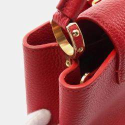 Louis Vuitton Red Taurillon Leather Capucines BB Handbag