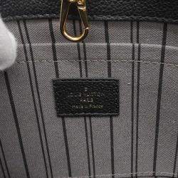 Louis Vuitton Black Leather Monogram Empreinte Montaigne BB Handbag