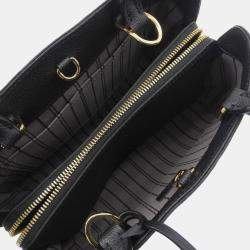 Louis Vuitton Black Leather Monogram Empreinte Montaigne BB Handbag