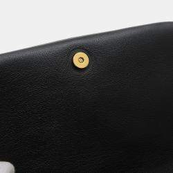 Louis Vuitton Black Leather Bubblegram Wallet on Strap