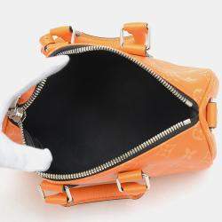 Louis Vuitton Orange Leather Taigarama Keepall Bandouliere 25 Shoulder Bag