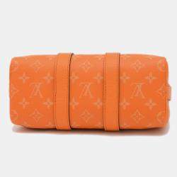 Louis Vuitton Orange Leather Taigarama Keepall Bandouliere 25 Shoulder Bag