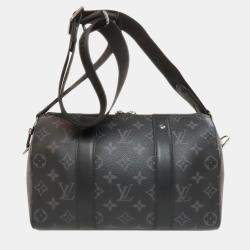 Louis Vuitton Noir Monogram Canvas City Keepall Bag 