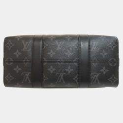 Louis Vuitton Noir Monogram Canvas City Keepall Bag 