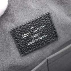 Pre Owned Louis Vuitton Black Leather Mahina Haumea Satchel Bag