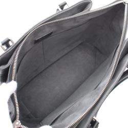 Pre Owned Louis Vuitton Black Leather Mahina Haumea Satchel Bag