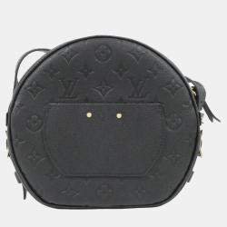 Louis Vuitton Black Monogram Empreinte Boite Chapeau Souple MM Shoulder Bag 