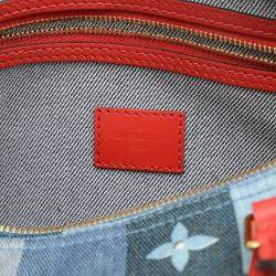 Louis Vuitton Blue Monogram Denim Patchworks Speedy Bandouliere 30 Bag