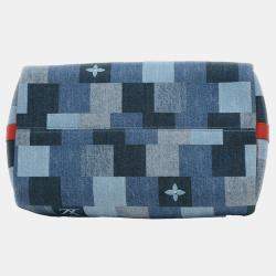Louis Vuitton Blue Monogram Denim Patchworks Speedy Bandouliere 30 Bag