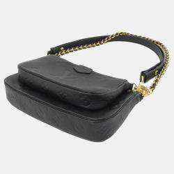 Louis Vuitton Black Leather Multi Pochette Accessoires Shoulder Bag