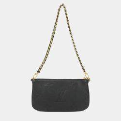 Louis Vuitton Black Leather Multi Pochette Accessoires Shoulder Bag