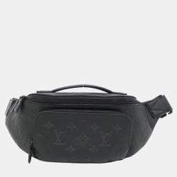Louis Vuitton Black Monogram Shadow Leather Bum Bag