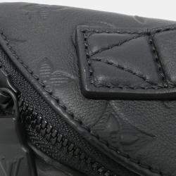 Louis Vuitton Black Monogram Shadow Leather Bum Bag