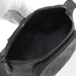Louis Vuitton Black Monogram Shadow Leather Bum Bag