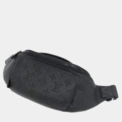 Louis Vuitton Black Monogram Shadow Leather Bum Bag