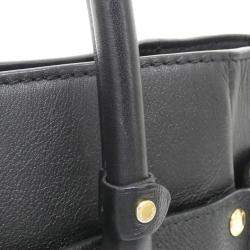 Louis Vuitton Black Monogram Leather On My Side MM Handbag