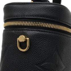 Louis Vuitton Black Monogram Empreinte Leather Vanity PM Shoulder Bag