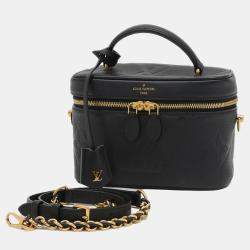 Louis Vuitton Black Monogram Empreinte Leather Vanity PM Shoulder Bag