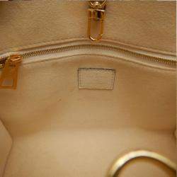 Louis Vuitton Cream Bicolor Monogram Empreinte Leather OnTheGo PM Tote Bag
