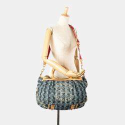 Louis Vuitton Indigo Blue Canvas Denim Porte Epaule Raye Cabas GM Handbag