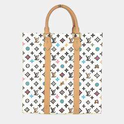 Pre Owned Louis Vuitton Multicolor Monogram Canvas Craggy Sac Plat Tote Bag