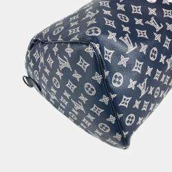 Louis Vuitton Navy Monogram Canvas Ink Upside Down Keepall Bandouliere 50 Travel Bag
