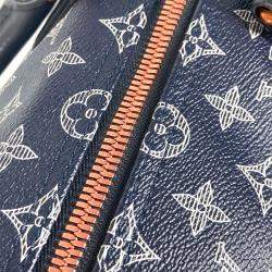 Louis Vuitton Navy Monogram Canvas Ink Upside Down Keepall Bandouliere 50 Travel Bag