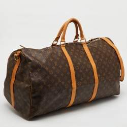 Louis Vuitton Monogram Canvas Keepall Bandoulière 60 Bag