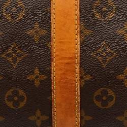 Louis Vuitton Monogram Canvas Keepall Bandoulière 60 Bag