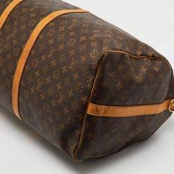 Louis Vuitton Monogram Canvas Keepall Bandoulière 60 Bag