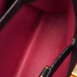 Pre Owned Louis Vuitton Black Leather Capucines BB Bag
